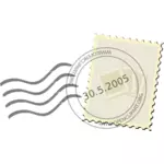Vektorový obrázek razítka pošty poštovního úřadu